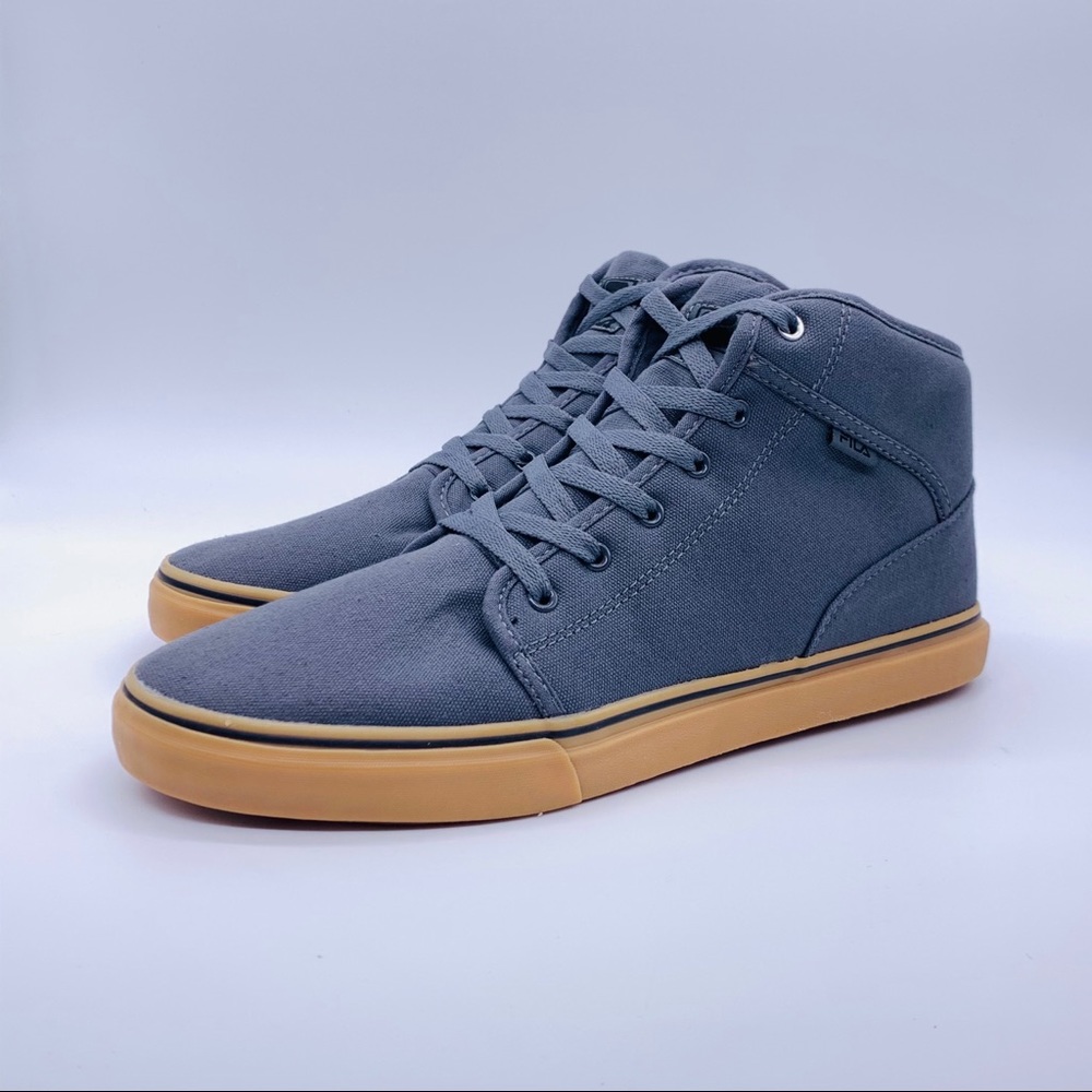FILA Men’s Mid Gray Canvas Sneakers